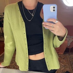 Green zip up